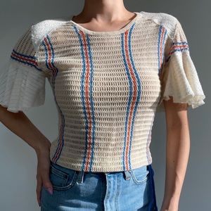 Beautiful knit Free People shirt Size XS